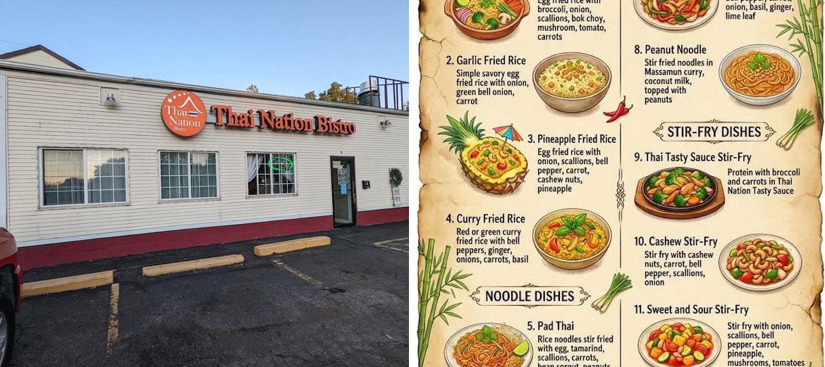 Thai Nation Bistro Menu